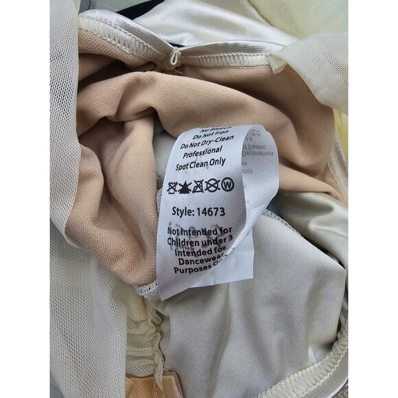 Weissman Dancewear Girl's Size SC 6-6X Black & Cream Dance Costume/Dress Up - Picture 5 of 7